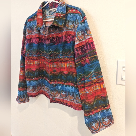 Chico's Colorful Jacket - Picture 3 of 7